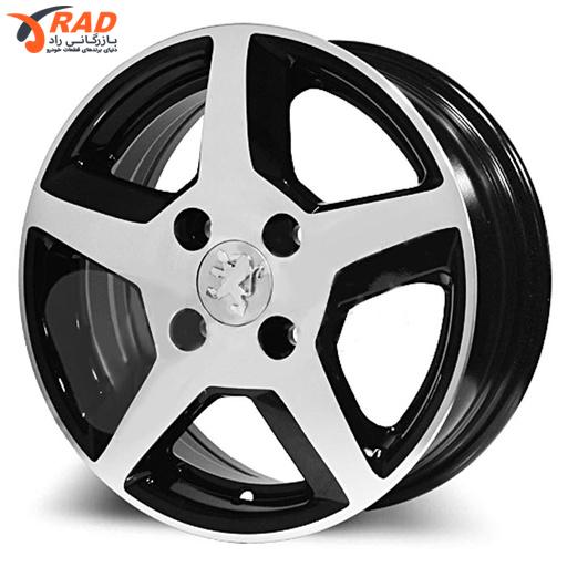 رینگ چرخ آلومینیومی 5 پر 14 اینچ (IK042) شمشیری رخ تراش